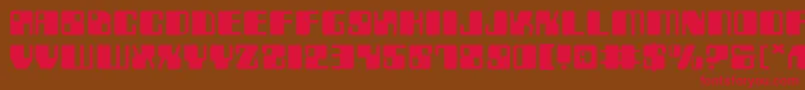 Zyv2e Font – Red Fonts on Brown Background