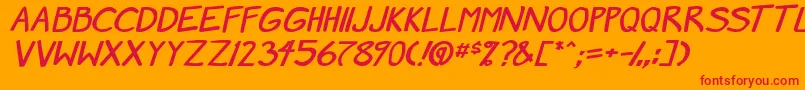 Más sobre la fuente MangaSpeak2StockyBold fuente MangaSpeak2StockyBold – Fuentes Rojas Sobre Fondo Naranja