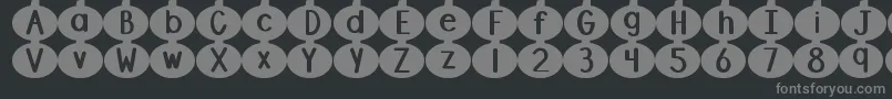 DjbLinusPumpkin Font – Gray Fonts on Black Background