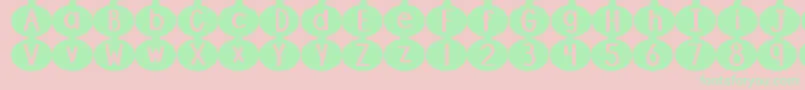 DjbLinusPumpkin Font – Green Fonts on Pink Background