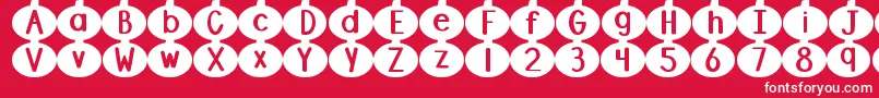 DjbLinusPumpkin Font – White Fonts on Red Background