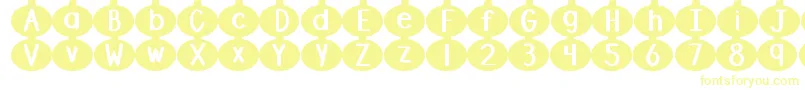 DjbLinusPumpkin Font – Yellow Fonts on White Background