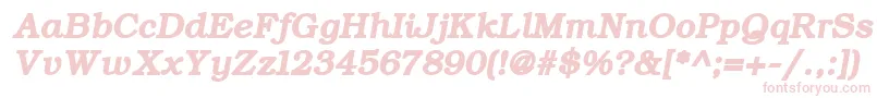 ErBukinist1251BoldItalic Font – Pink Fonts on White Background