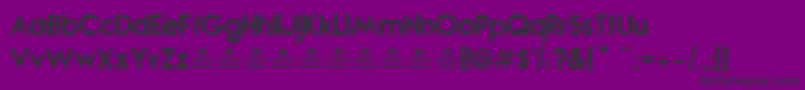 Шрифт NovaStampPersonalUse – чёрные шрифты на фиолетовом фоне
