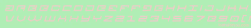 Legiontitleital Font – Pink Fonts on Green Background