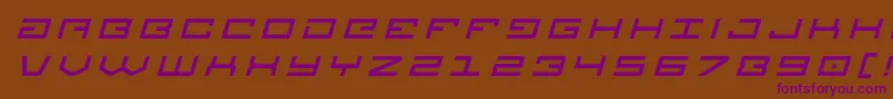 Legiontitleital Font – Purple Fonts on Brown Background