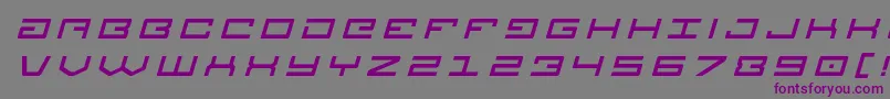 Legiontitleital Font – Purple Fonts on Gray Background