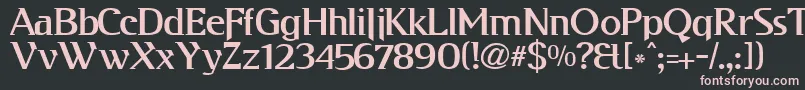 Kabog ffy Font – Pink Fonts on Black Background