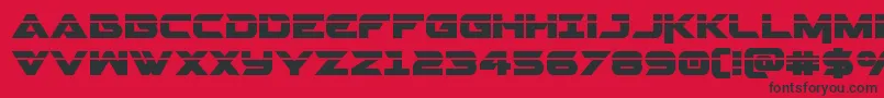 Gemina2laser Font – Black Fonts on Red Background