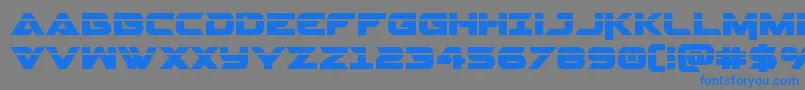 Gemina2laser Font – Blue Fonts on Gray Background