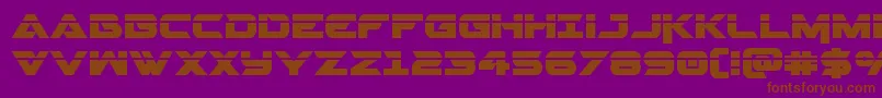 Gemina2laser Font – Brown Fonts on Purple Background