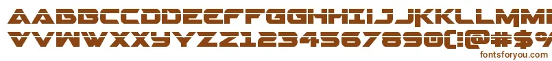 Шрифт Gemina2laser – коричневые шрифты на белом фоне