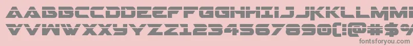 Gemina2laser Font – Gray Fonts on Pink Background