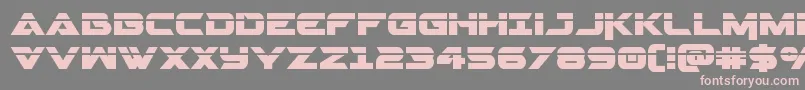 Gemina2laser-Schriftart – Rosa Schriften auf grauem Hintergrund