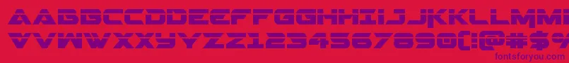Шрифт Gemina2laser – фиолетовые шрифты на красном фоне