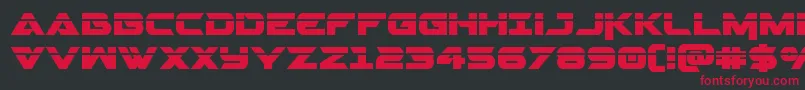 Gemina2laser-Schriftart – Rote Schriften auf schwarzem Hintergrund