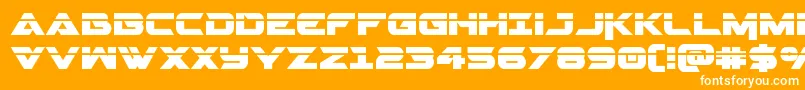 Gemina2laser Font – White Fonts on Orange Background