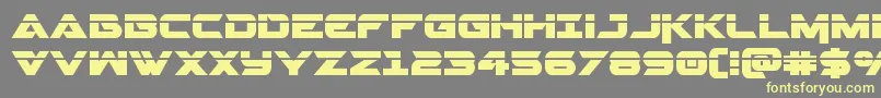 Gemina2laser Font – Yellow Fonts on Gray Background