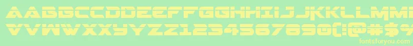 fuente Gemina2laser – Fuentes Amarillas Sobre Fondo Verde