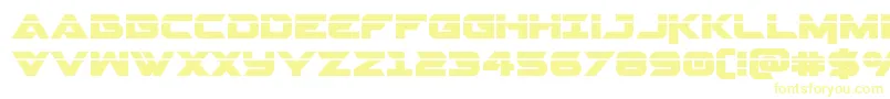 フォントGemina2laser – 黄色のフォント