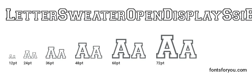 LetterSweaterOpenDisplaySsiBold Font Sizes