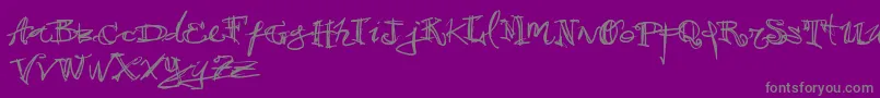 Vtks38 Font – Gray Fonts on Purple Background