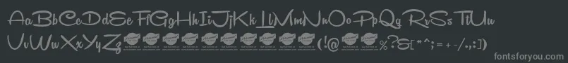 More about RemachineScriptPersonalUse Font RemachineScriptPersonalUse Font – Gray Fonts on Black Background