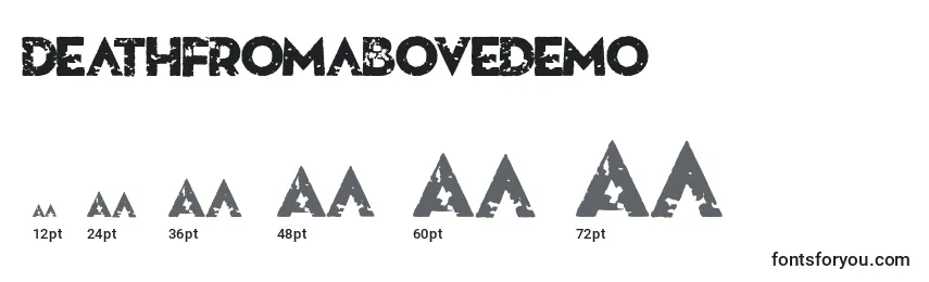 Размеры шрифта Deathfromabovedemo