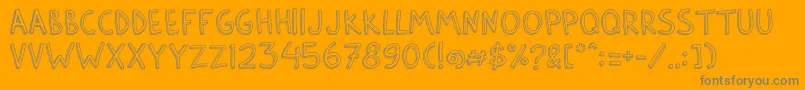 BarlowByThunderpandaVer01 Font – Gray Fonts on Orange Background