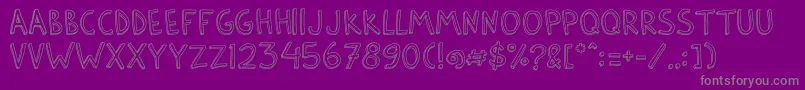 BarlowByThunderpandaVer01 Font – Gray Fonts on Purple Background