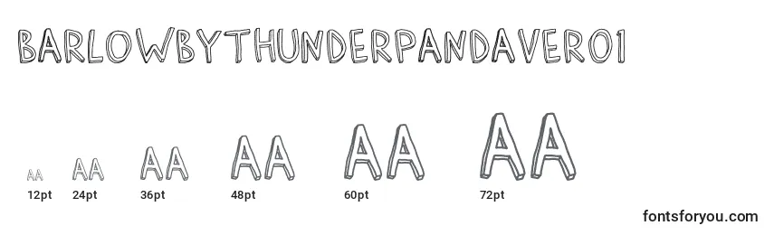 Размеры шрифта BarlowByThunderpandaVer01 (83272)