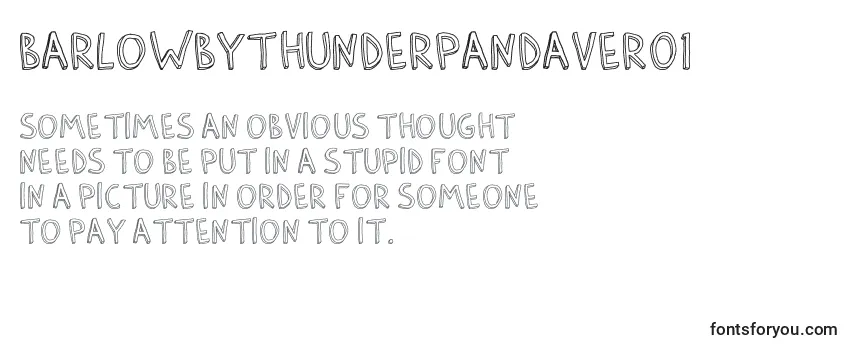 BarlowByThunderpandaVer01 (83272) フォントのレビュー