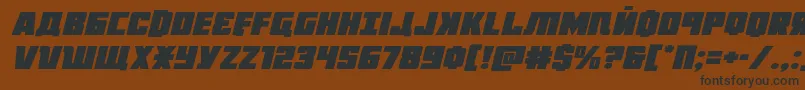 Подробнее о шрифте Octoberguardexpandital Шрифт Octoberguardexpandital – чёрные шрифты на коричневом фоне
