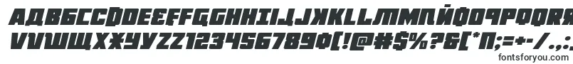 Шрифт Octoberguardexpandital – цифровые шрифты