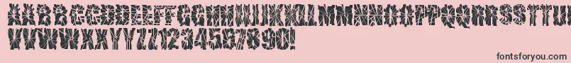 SniperShot Font – Black Fonts on Pink Background