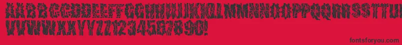 フォントSniperShot – 赤い背景に黒い文字