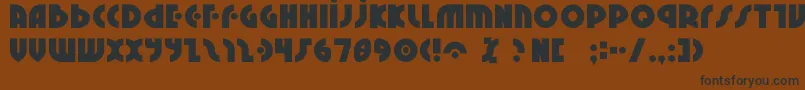 Neural2 Font – Black Fonts on Brown Background