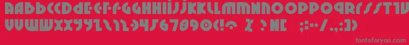 Neural2 Font – Gray Fonts on Red Background