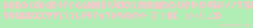 Neural2 Font – Pink Fonts on Green Background
