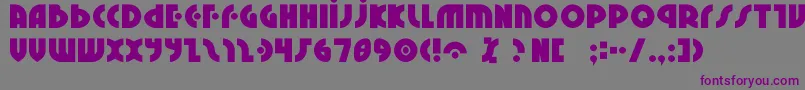 フォントNeural2 – 紫色のフォント、灰色の背景