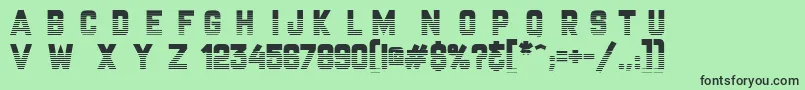 Championship Font – Black Fonts on Green Background