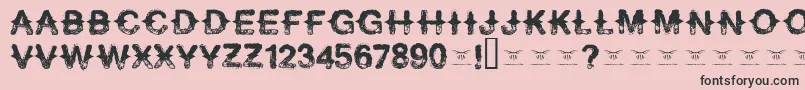 More about Neverspeakof Font Neverspeakof Font – Black Fonts on Pink Background
