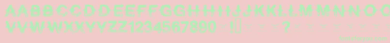 fuente Neverspeakof – Fuentes Verdes Sobre Fondo Rosa