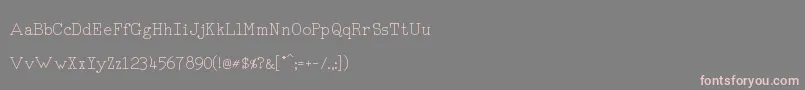 RmTyperighter Font – Pink Fonts on Gray Background