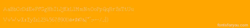 RmTyperighter Font – Pink Fonts on Orange Background