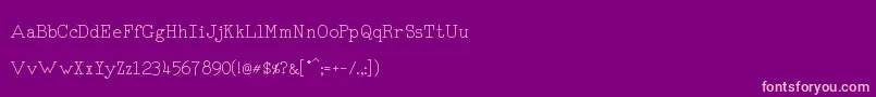 RmTyperighter Font – Pink Fonts on Purple Background