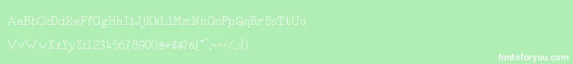 RmTyperighter Font – White Fonts on Green Background