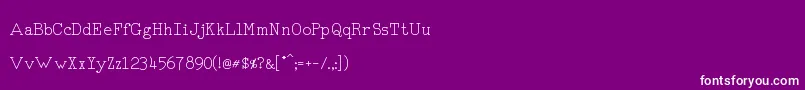 RmTyperighter Font – White Fonts on Purple Background