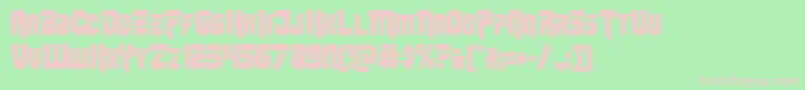 Omegaforcecond11 Font – Pink Fonts on Green Background