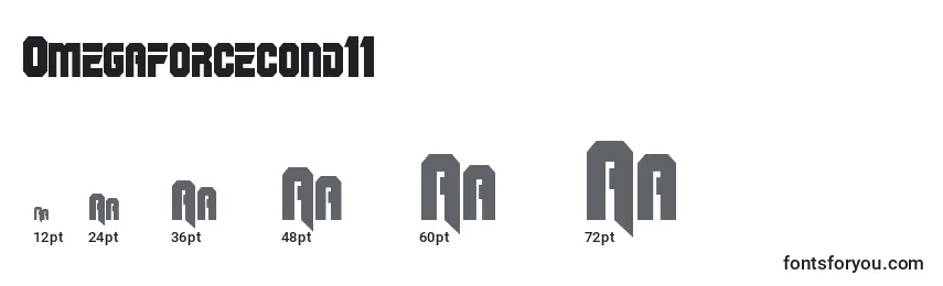 Omegaforcecond11 Font Sizes